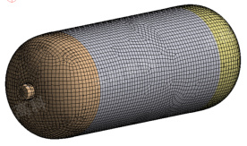 高压气瓶有限元建模