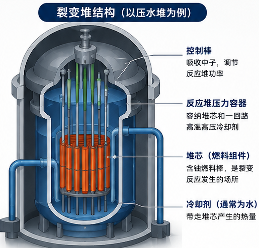 核裂变应用示意